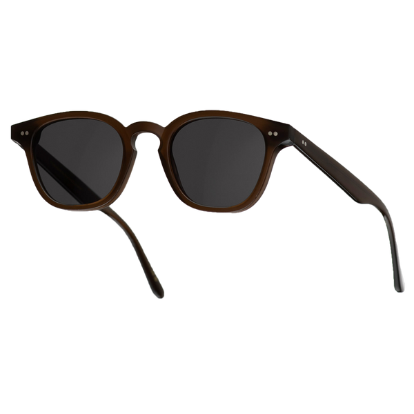 Monokel Eyewear | River Chocolate Frame - Grey Solid Lens