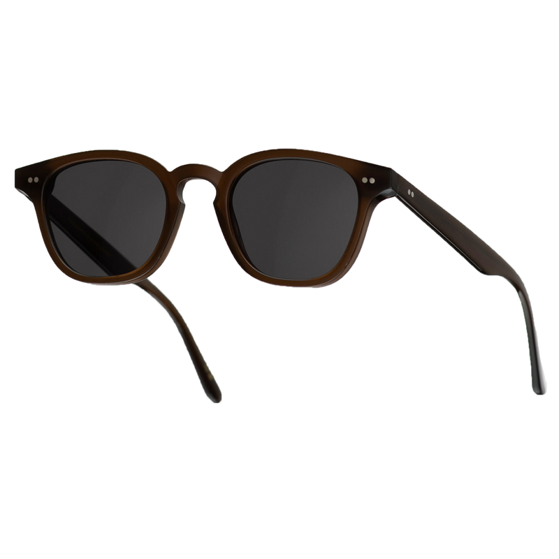Monokel Eyewear | River Chocolate Frame - Grey Solid Lens