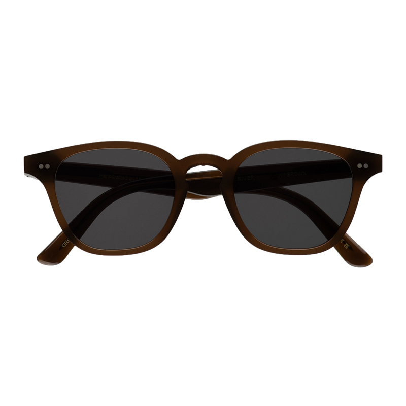 Monokel Eyewear | River Chocolate Frame - Grey Solid Lens