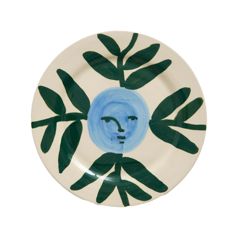 HAY | La Pittura Plate - Ø28.5 - Ceramic - Moon Face Vine