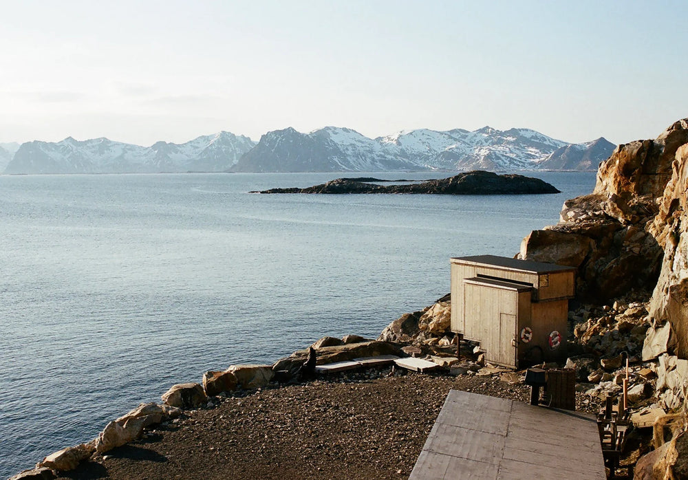 Ridiculously Good Saunas by Gestalten, example spread showing a coastal sauna
