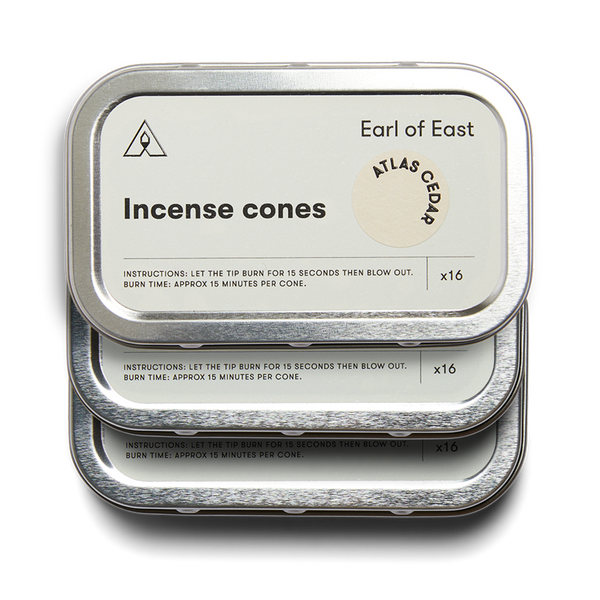 Earl of East | Pack of 3 - Incense Cones - Atlas Cedar