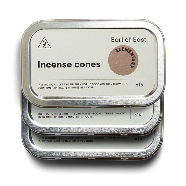 Earl of East | Pack of 3 - Incense Cones - Elementary