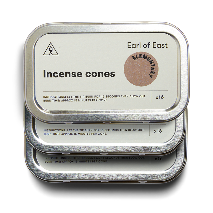 Earl of East | Pack of 3 - Incense Cones - Elementary