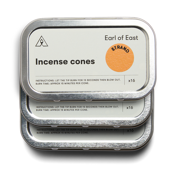 Earl of East | Pack of 3 - Incense Cones - Strand