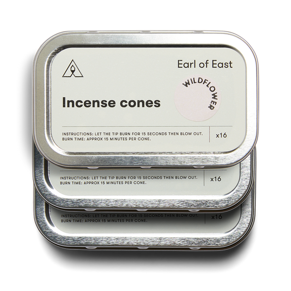 Earl of East | Pack of 3 - Incense Cones - Wildflower