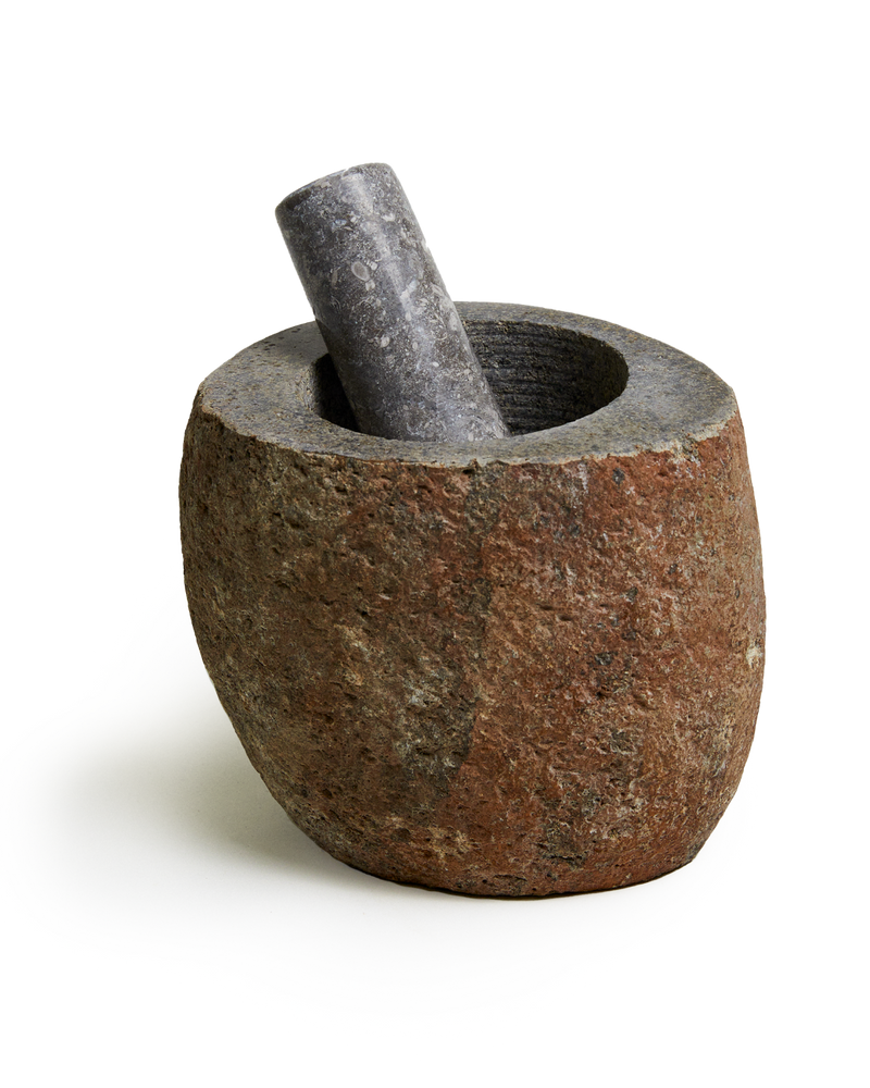  Natural Riverstone Pestle & Mortar, 15 x 12cm by Earl of East 