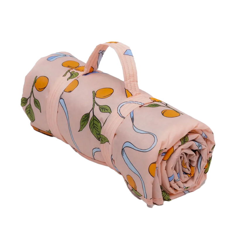Baggu | Puffy Picnic Blanket - Apricots & Ribbons
