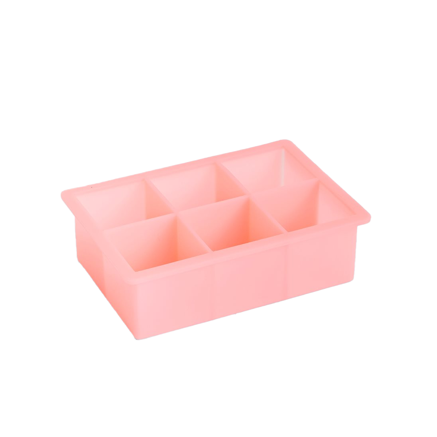 XXL Ice Cube Tray, Square, Pink by HAY