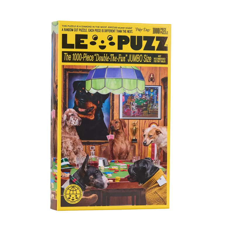  Poker Dogs Jigsaw Puzzle, 1000 pcs by Le Puzz 