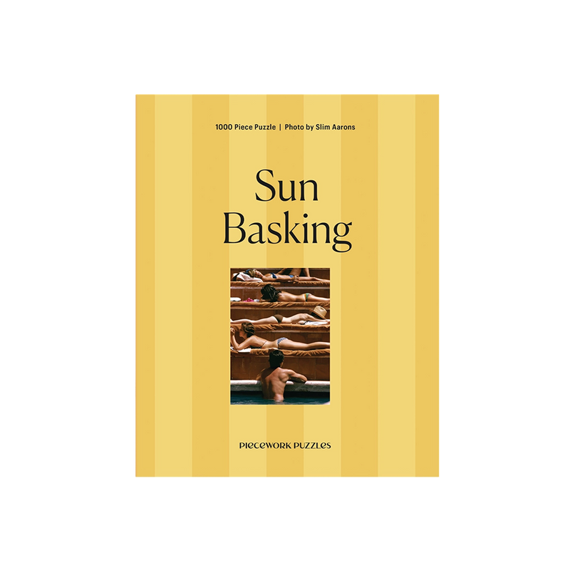  Sun Basking by Slim Aarons Puzzle, 1000 pcs by Piecework, box 