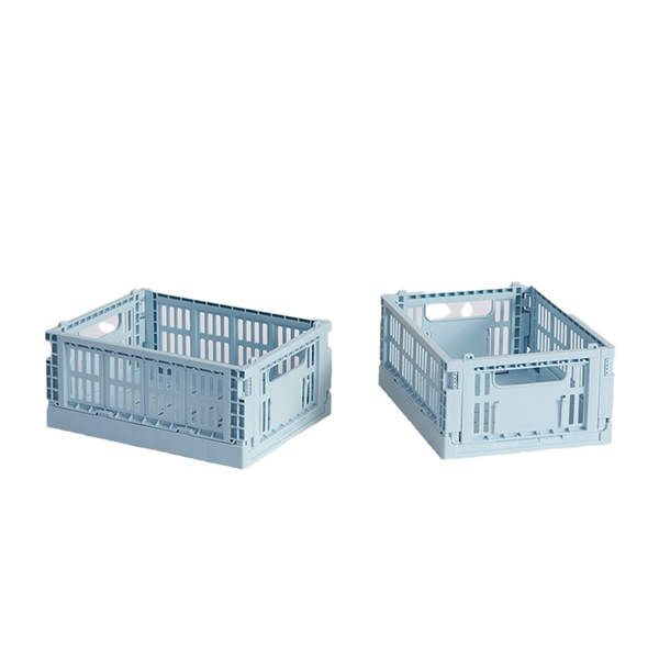 HAY | Colour Crate - Mini Set of 2 - Soft Blue