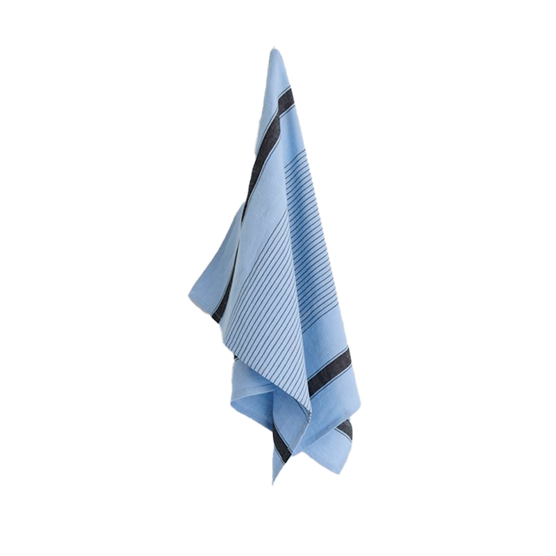  Linear Tea Towel, Sky Blue by HAY 