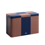 HAY | Tin Container - Medium - Brown and Blue