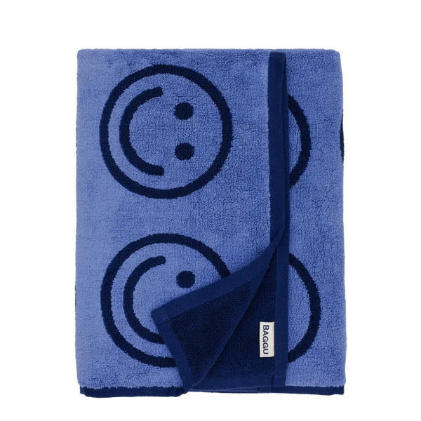 BAGGU | Cotton Bath Towel - Happy Blue