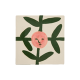 HAY | La Pittura Trivet - Ceramic - Blush Face Vine