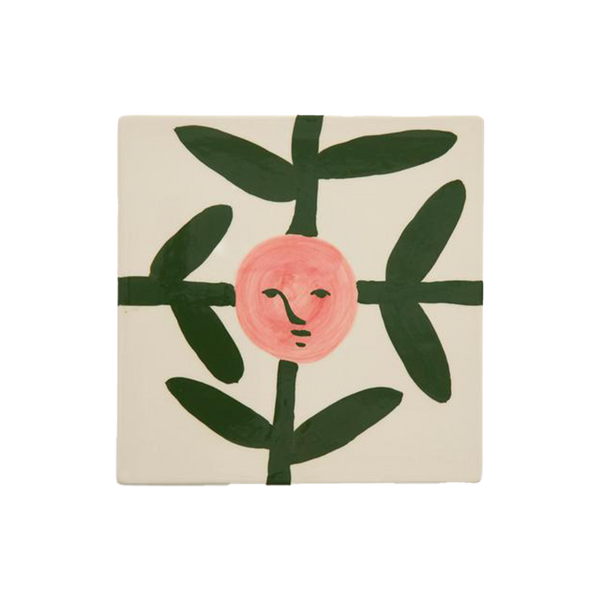 HAY | La Pittura Trivet - Ceramic - Blush Face Vine
