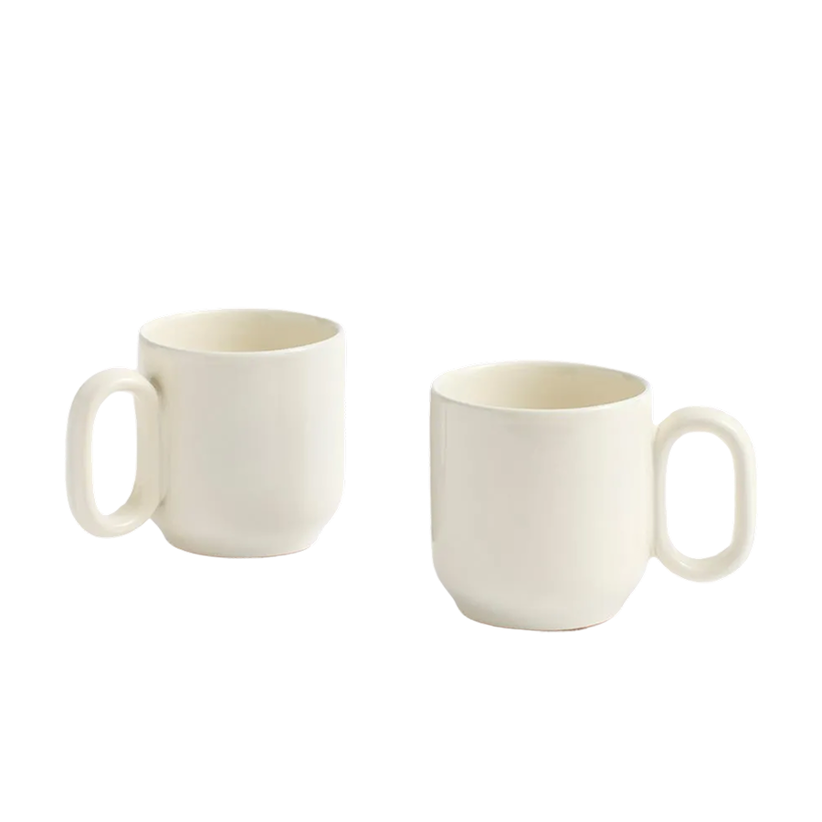 Barro Cup Set of Two, Off-White by HAY