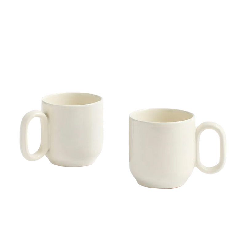  Barro Cup Set of Two, Off-White by HAY 