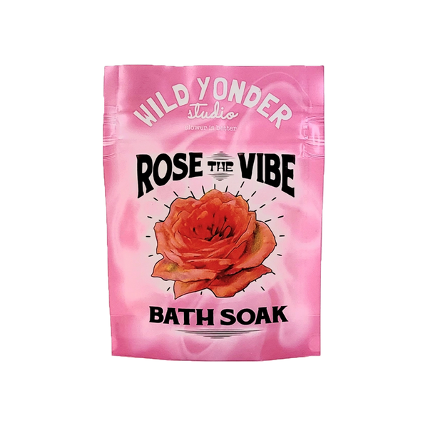 Wild Yonder Botanicals | Sea Salt Bath Soaks - Rose The Vibe - 2.5oz