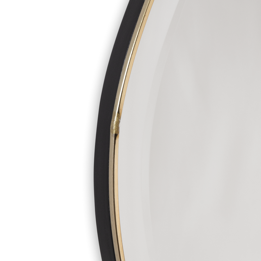 Pond Mirror, Small, Brass by ferm LIVING, detail of the frame edge