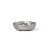 ferm LIVING | Bowl Candle Holder Single - Aluminium
