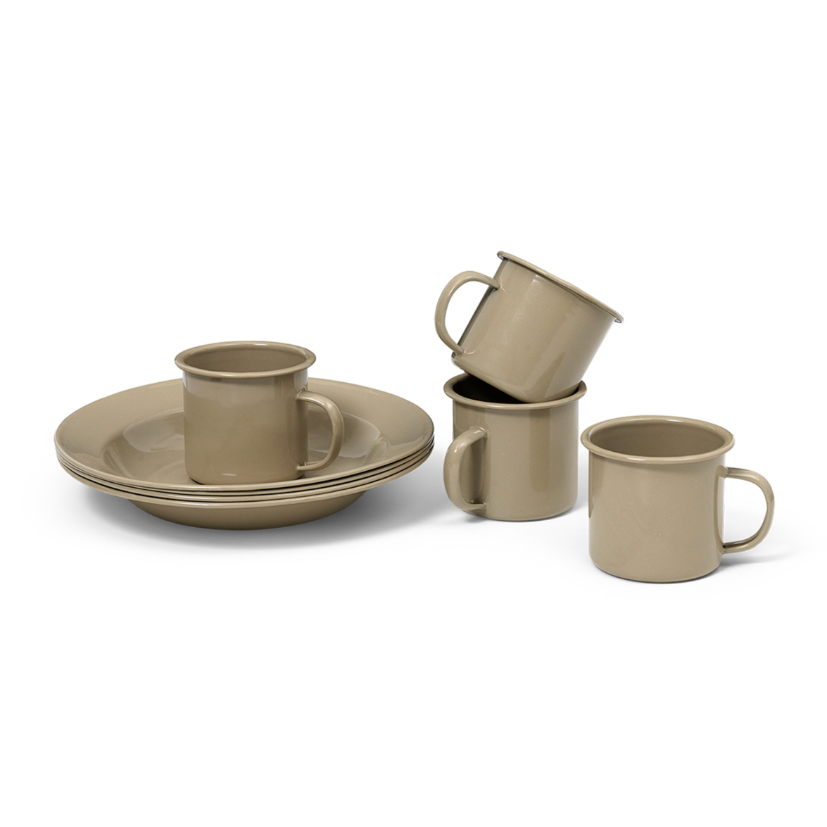 ferm LIVING Yard Picnic Set of 8 Cashmere Earl of East