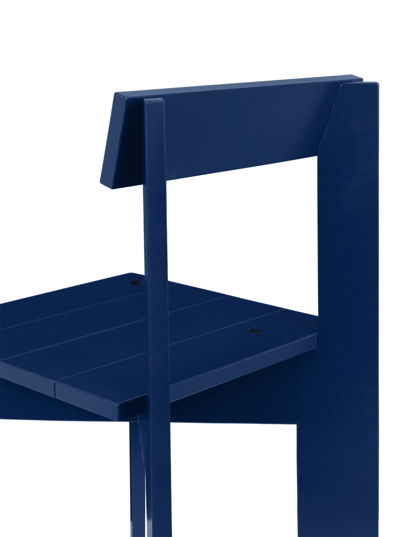 ferm LIVING | Ark Wooden Dining Chair - Blue