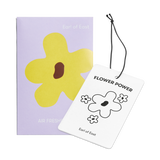 scented car air freshener scent tag for wardrobe flower power