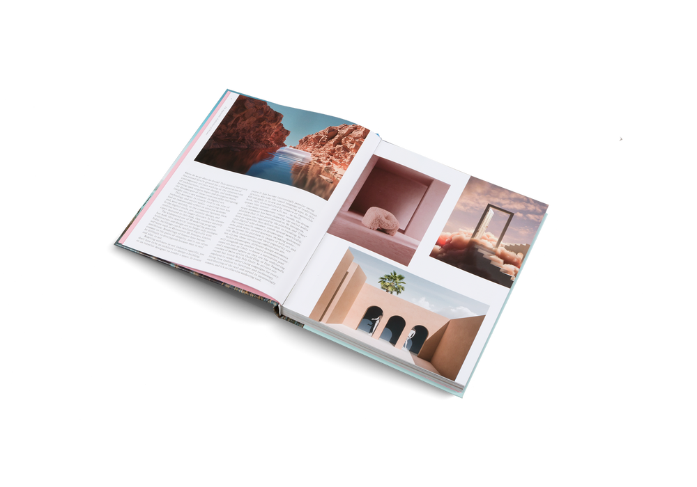 Dreamscapes & Artificial Architecture by Gestalten, open to a photo spread