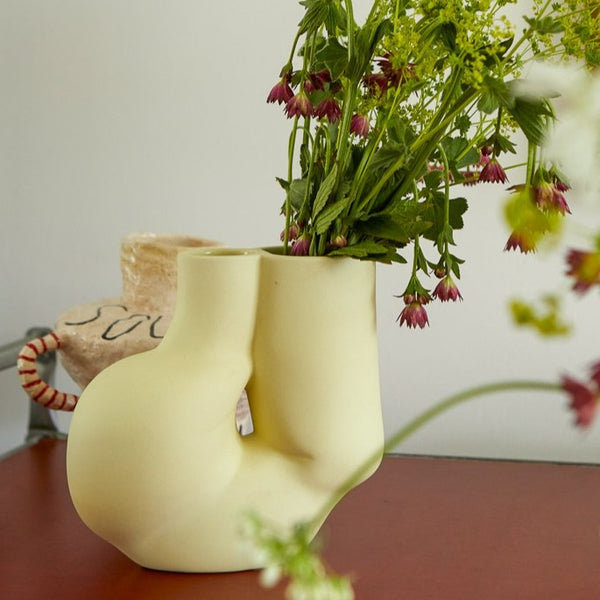 Hay | W&S Chubby Vase - Soft Yellow