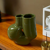 Hay | W&S Chubby Vase - Olive Green