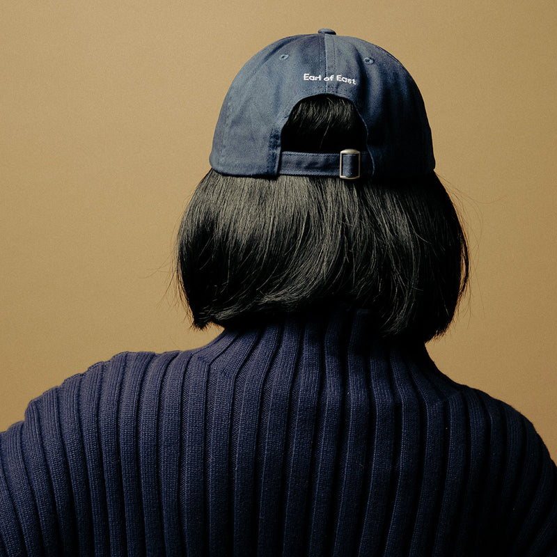 Earl of East | 'Take Flight' Embroidered Cotton Cap - Navy