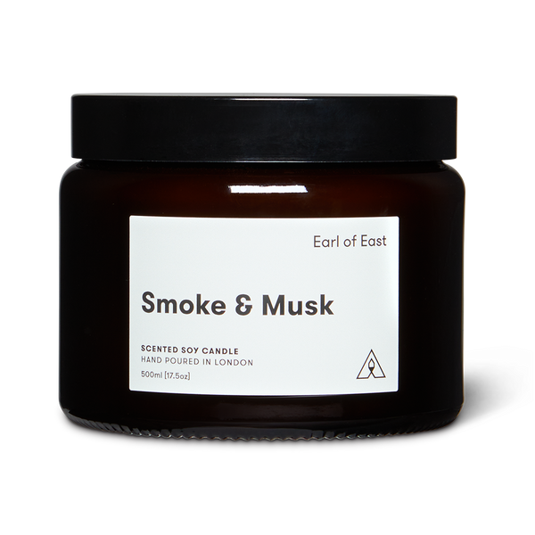 Earl of East | Smoke & Musk - Soy Wax Candle - 500ml [17.5oz]