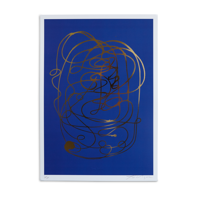 James Wilson | Blue Collar  Series - Gold Foil/Blue A3
