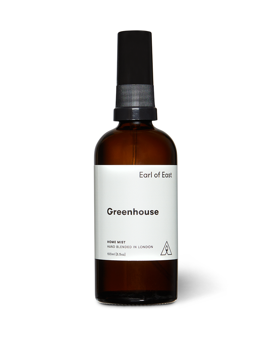 Greenhouse Home Mist 100ml by Earl of East in amber glass spray bottle