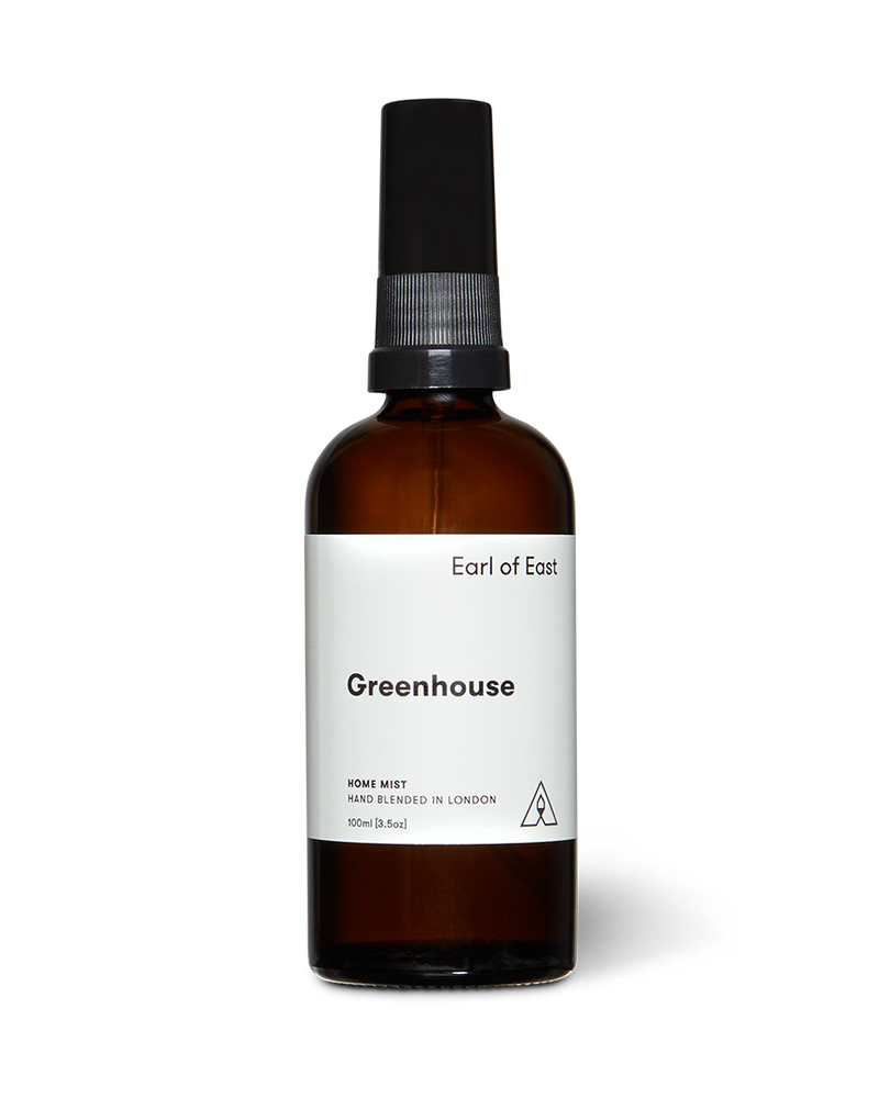  Greenhouse Home Mist 100ml by Earl of East in amber glass spray bottle 