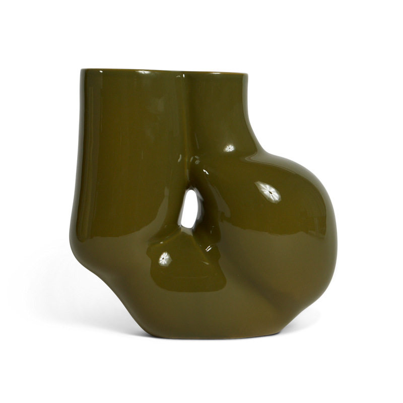 Hay | W&S Chubby Vase - Olive Green