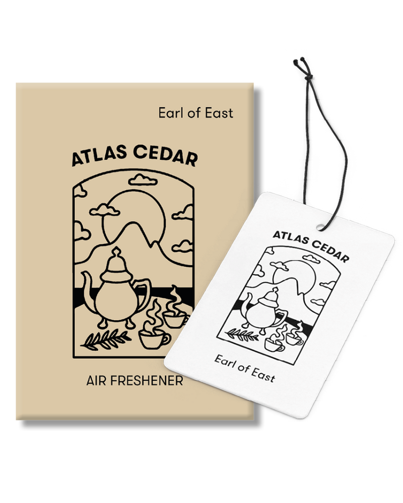  Atlas Cedar Air Freshener by Earl of East in recyclable card packaging 