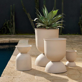 ferm LIVING | Hourglass Pots - Cashmere