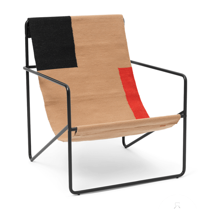 ferm LIVING | Desert Lounge Chair - Black Frame