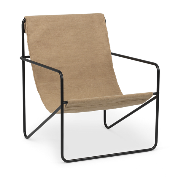ferm LIVING | Desert Lounge Chair - Black Frame | Earl of East