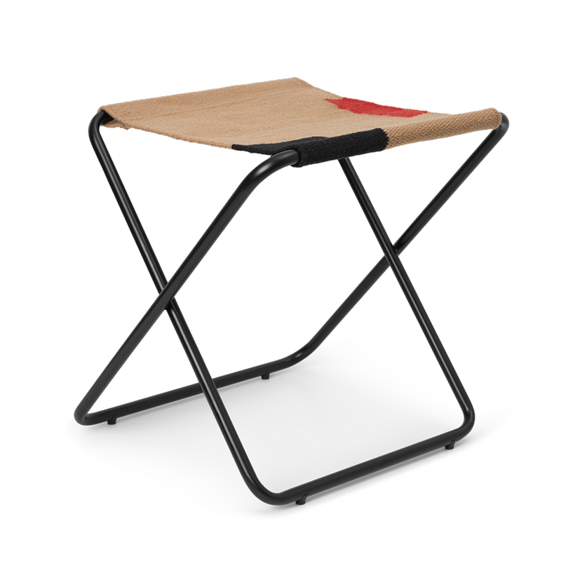ferm LIVING | Desert Stool - Black Frame Block Cover