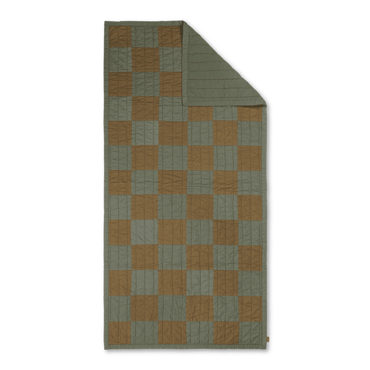 ferm LIVING | Duo Quilted Blanket - Green Tonal