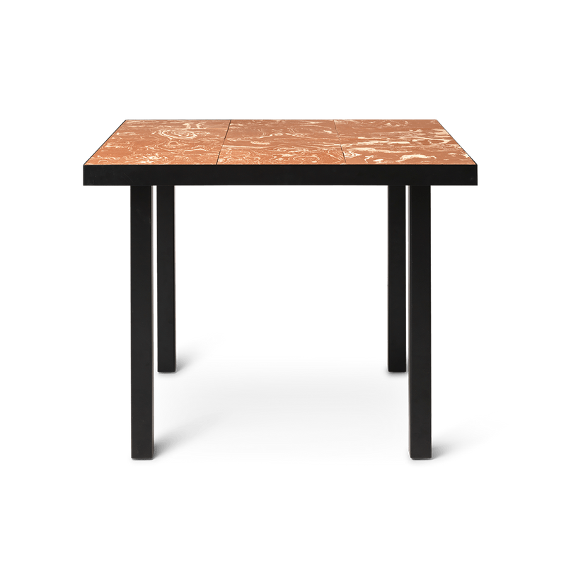 ferm LIVING | Flod Café Table - Terracotta and Black