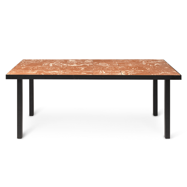 ferm LIVING | Flod Dining Table - Terracotta and Black