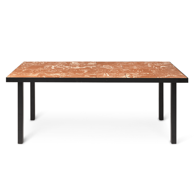 ferm LIVING | Flod Dining Table - Terracotta and Black