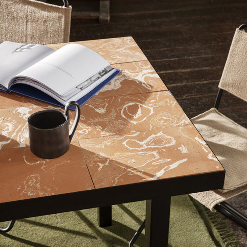 ferm LIVING | Flod Dining Table - Terracotta and Black