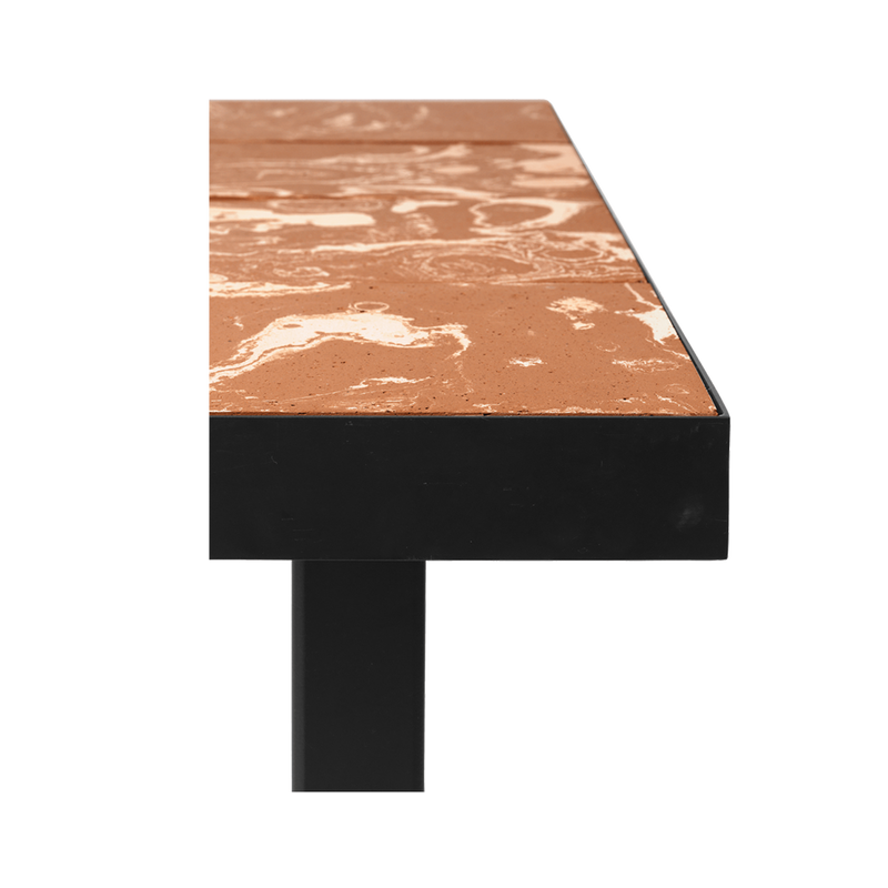 ferm LIVING | Flod Coffee Table - Terracotta and Black