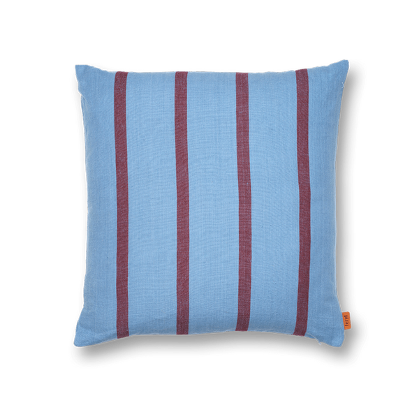 ferm LIVING | Grand Cushion - Faded Blue/Burgundy